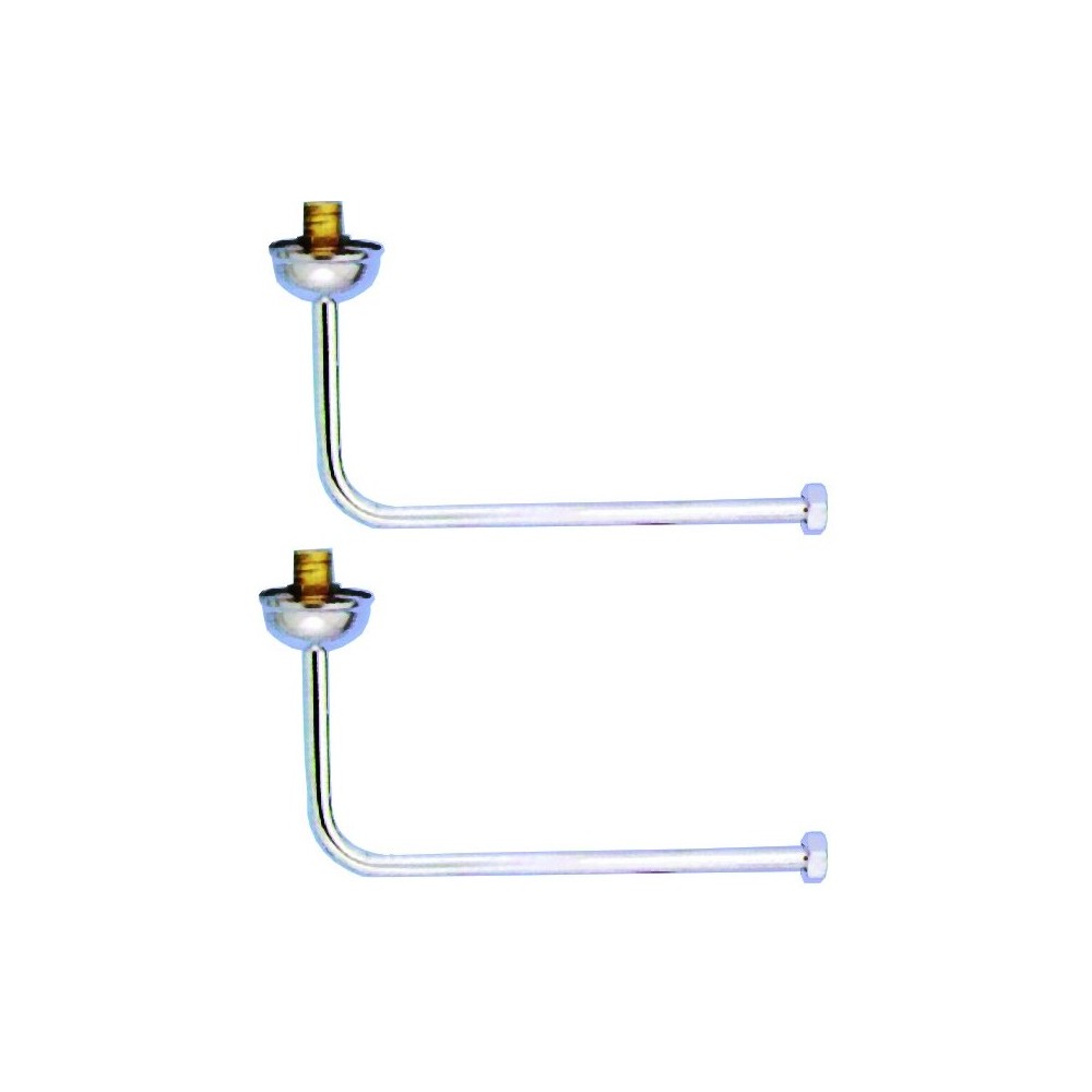 CANNETTA SQUADRA COPPIA CON NIPLES E ROSONE  Ø 12 MM