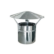 FUMAIOLO CINESE ACCIAIO INOX 5/10 MONOPARETE AISI 304 SILVER Ø