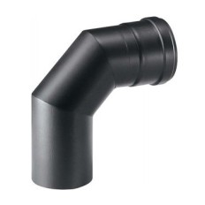 CURVA 90° ACCIAIO 5/10 MONOPARETE AISI 304 NERO Ø