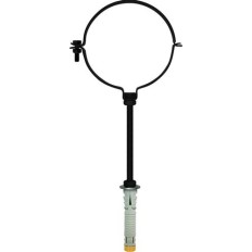 COLLARE REGGITUBO PELLET NERO OPACO CON TASSELLO