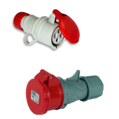 PRESA VOLANTE INDUSTRIALE CEE IP44 ROSSA