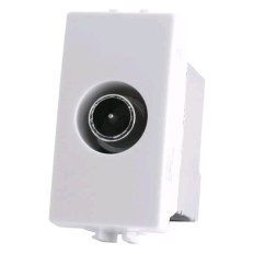 PRESA COMMERCIALE TIPO MATIX TV PASSANTE BIANCO MM 9,5