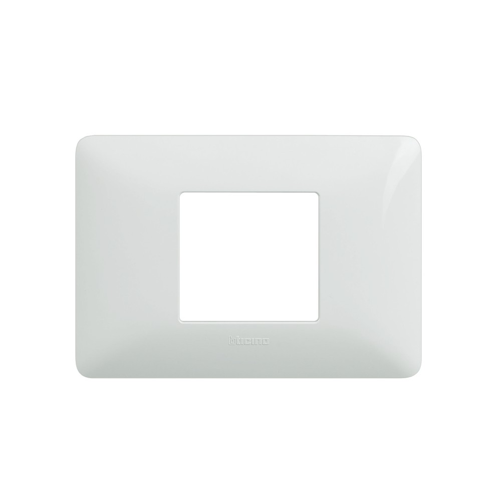 PLACCA MATIX 2 POSTI CENTRATI BIANCO