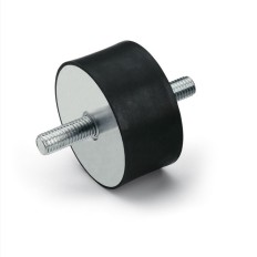 ANTIVIBRANTE IN GOMMA CON PIASTRA ACCIAIO DVA.1