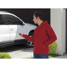 FELPA RIDE CON CAPPUCCIO CHIUSURA CERNIERA