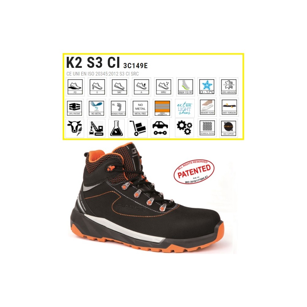 SCARPE ANTINFORTUNISTICHE K2 S3 CI PELLE GROPPONE GIASCO