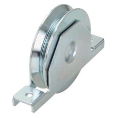 RUOTA PER CANCELLI 1 CUSCINETTO CON SUPPORTO CHIUSO GOLA A V