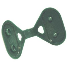CLIP BOTTONE LEGARETE OMBREGGIANTE TRIANGOLARE VERDE CONFEZIONE 10 PZ