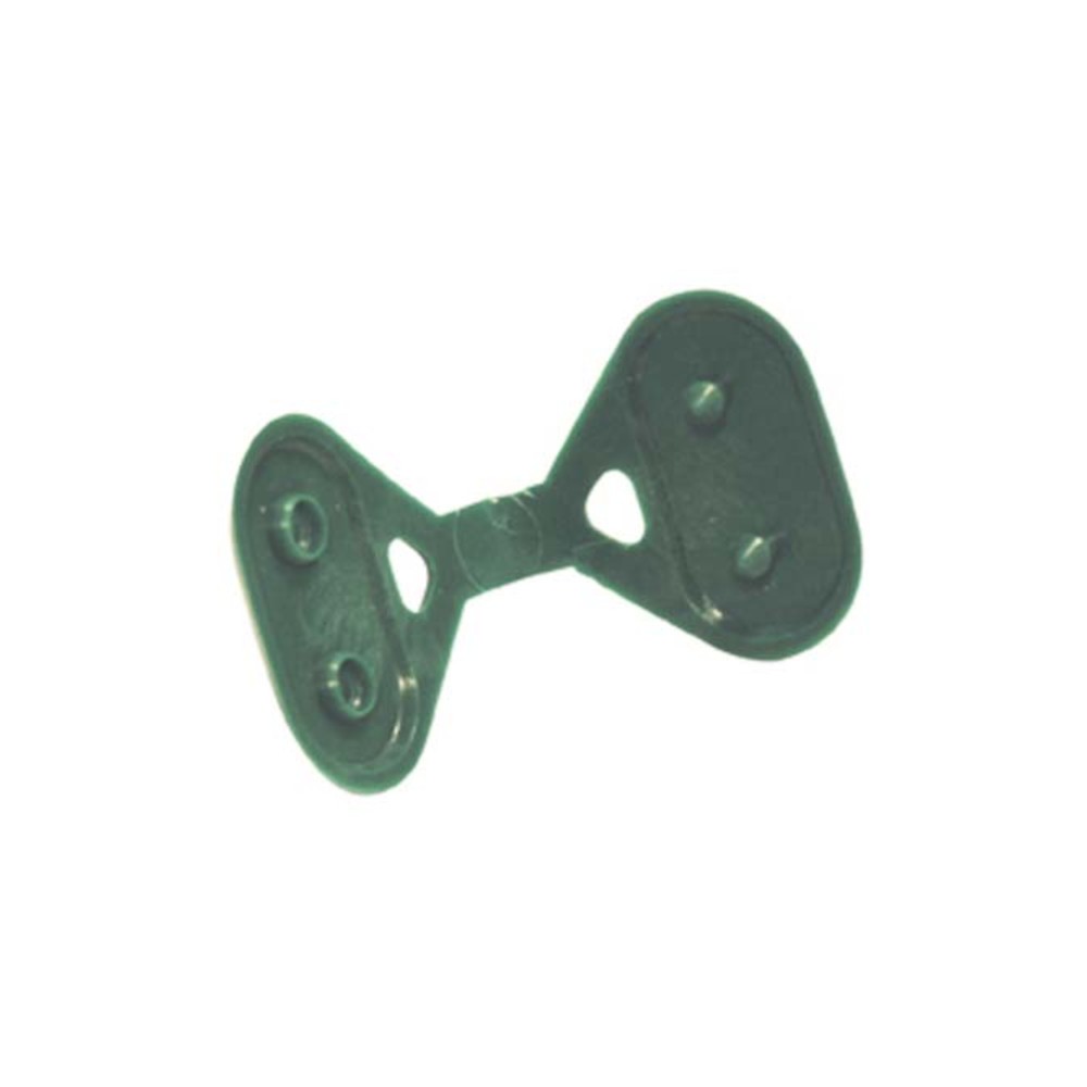 CLIP BOTTONE LEGARETE OMBREGGIANTE TRIANGOLARE VERDE CONFEZIONE 10 PZ