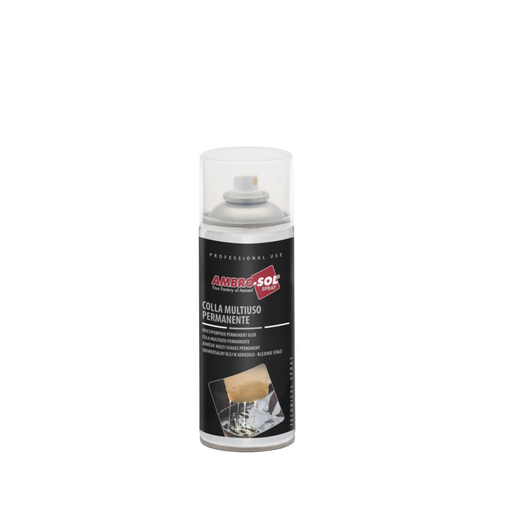 COLLA BOMBOLETTA SPRAY MULTIUSO PERMANENTE 400 MLAMBRO-SOL COLLA BOMBOLETTA SPRAY MULTIUSO PERMANENTE 400 MLAMBRO-SOL