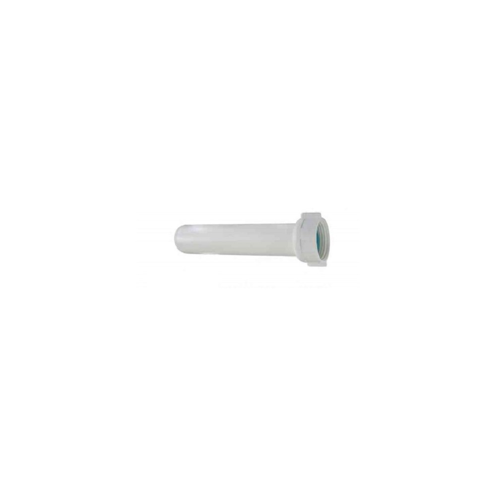 CANOTTO PVC PROLUNGATO CON GHIERA LUNGHEZZA CM 40 Ø 11/2