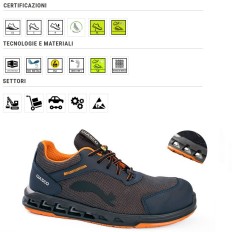 SCARPE ANTINFORTUNISTICHE STAR S1PL FO SR BASSE TESSUTO TECNICO TRASPIRANTE  GIASCO