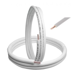 TUBO RAME RIVESTITO X CONDIZIONAMENTO ROTOLO MT 50 MM 0,8 Ø