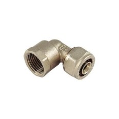 RACCORDO GOMITO X MULTISTRATO BICONO A STRINGERE FILETTATO FEMMINA