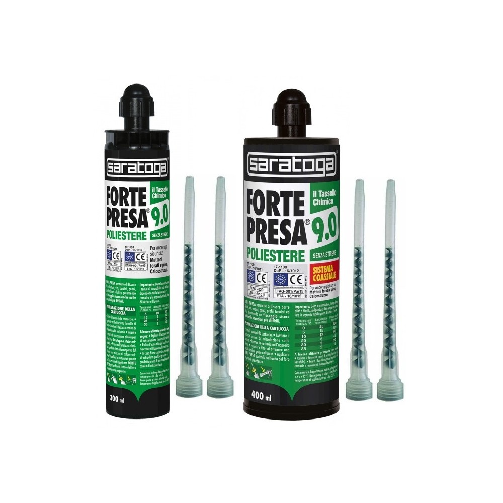 ANCORANTE CHIMICO CARTUCCIA PISTOLA PROFESSIONALE FORTE PRESA  SARATOGA