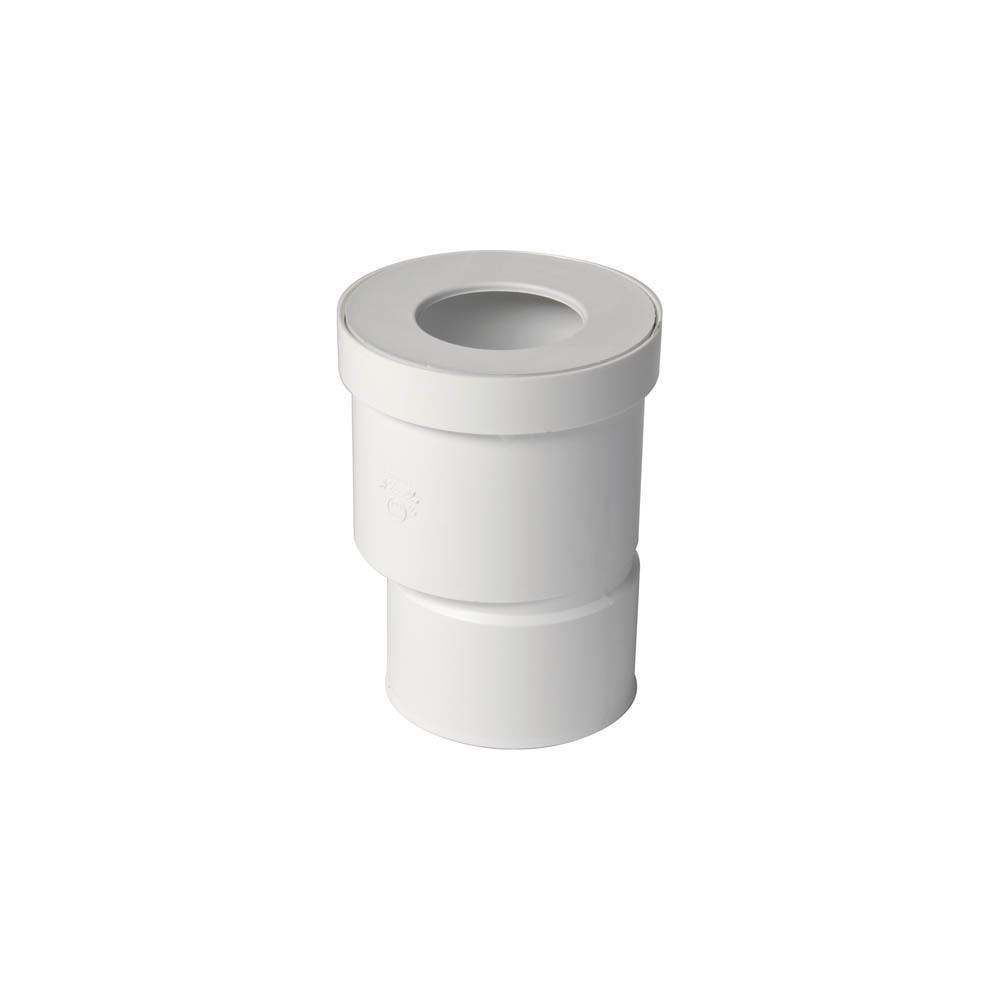MANICOTTO BIANCO WC ECCENTRICO A INCOLLAGGIO Ø 100 FF