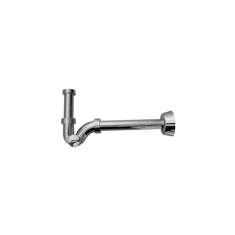 SIFONE A ESSE SENZA PILETTA CROMATO Ø