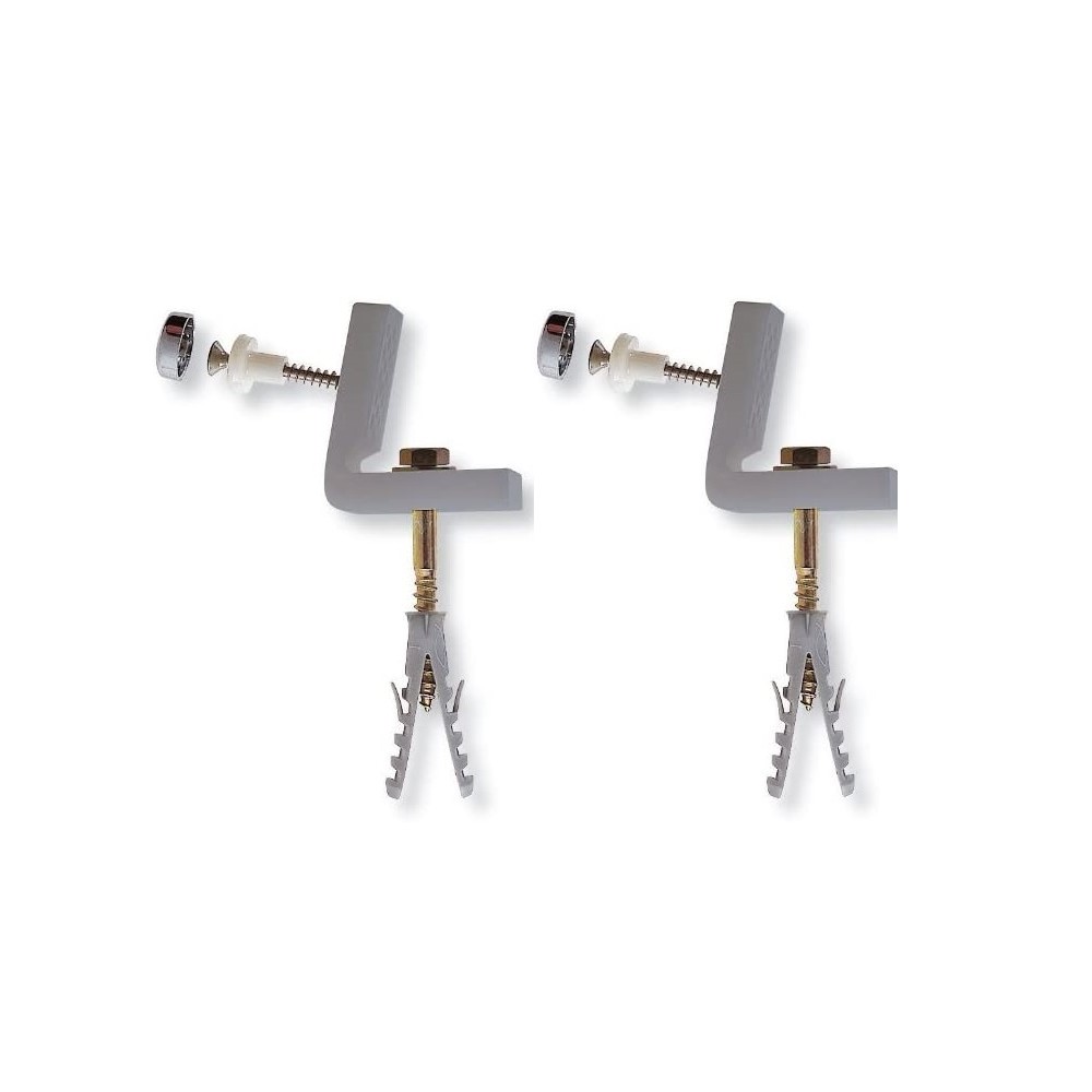 TASSELLO FISSAGGIO SANITARI VASO BIDET LATERALI CROMO COPPIA TASSELLO FISSAGGIO SANITARI VASO BIDET LATERALI CROMO COPPIA