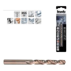 PUNTA AL COBALTO X INOX E METALLI ELICOIDALE HSS-G KWB