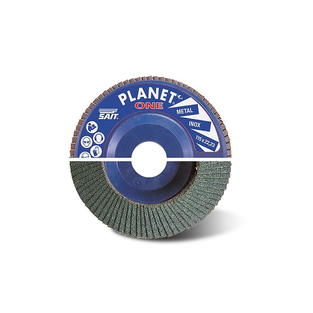 DISCO PLATORELLO PLANET-ONE LAMELLARE PER METALLO AZ Ø MM 115  SAIT
