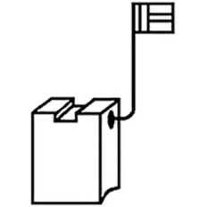 CARBONCINO RICAMBIO SPAZZOLA MM 6,3 X 12,5 ALTEZZA MM 23,5 DEWALT CONFEZIONE 2 PEZZI COMPATIBILE DEWALT