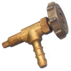 RUBINETTO A SPILLO X FORNELLONE GAS GPL M 10X1 MM 10