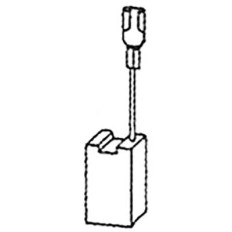 CARBONCINO RICAMBIO SPAZZOLA Z0119 MM 6,3 X 16 ALTEZZA MM 22 CONFEZIONE 2 PEZZI COMPATIBILE BOSCH