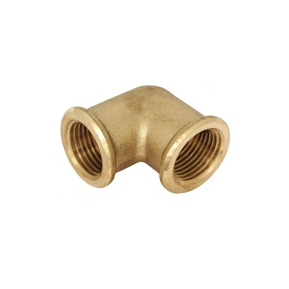 GOMITO 90°OTTONE FEMMINA FEMMINA