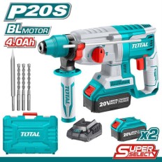 MARTELLO TASSELLATORE ROTATIVO BATTERIA VOLT 20V 1 CARICABATTERIE + 1 BATTERIA CON VALIGIA TOTAL