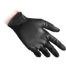 GUANTI NITRILE NERO N85 MONOUSO SENZA POLVERE PZ 50  REFLEXX