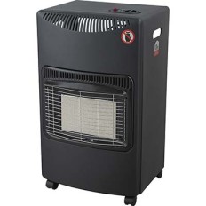 STUFA CATALITICA A GAS GPL INFRAROSSI MITRA VENTILATA NERO  4200 WATT