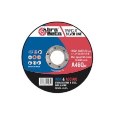 DISCO DA TAGLIO PER METALLI Ø MM 115 FORO Ø MM 22,23  ABRA BETA