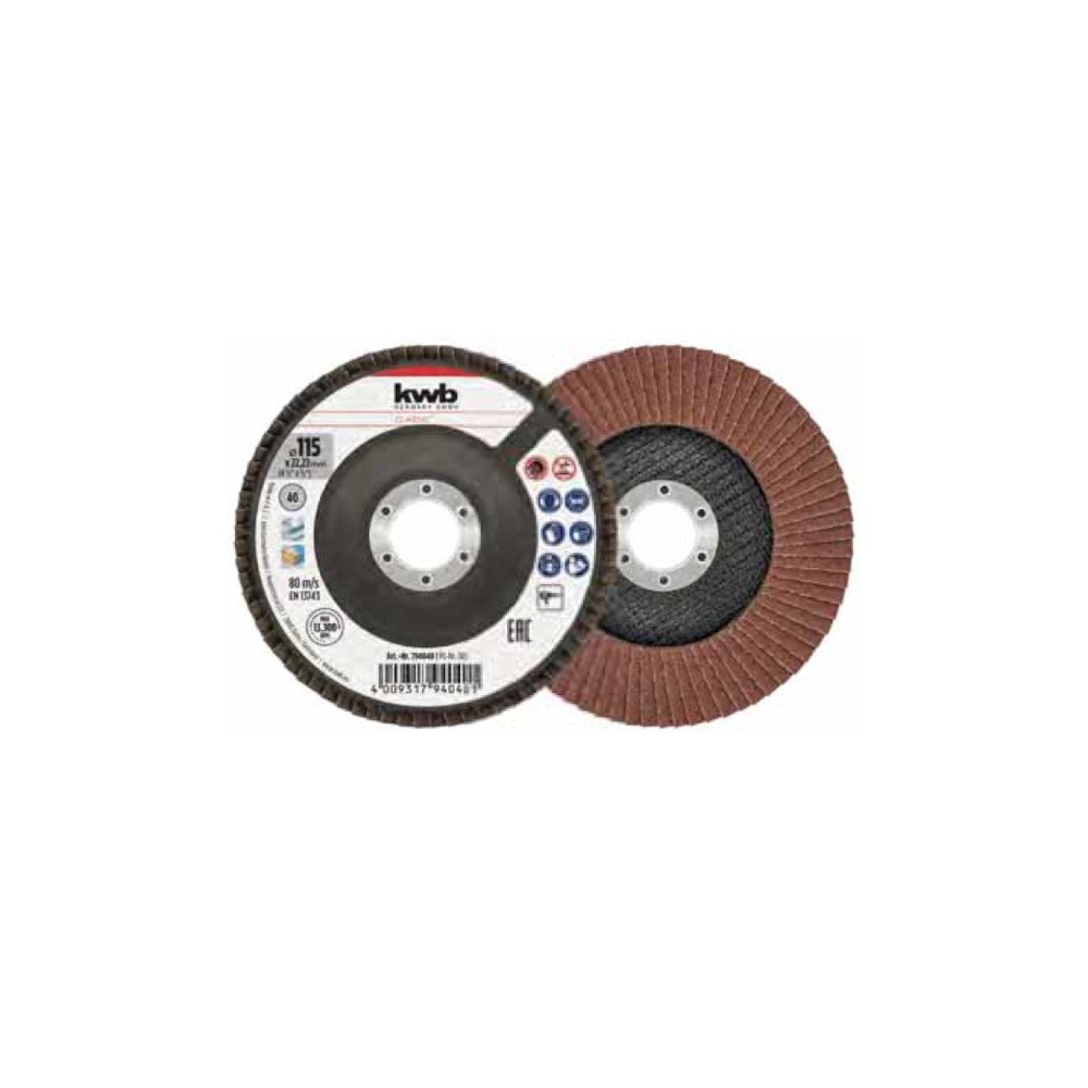 DISCO LAMELLARE IN CORINDONE PER INOX E METALLO Ø MM 115  KWB