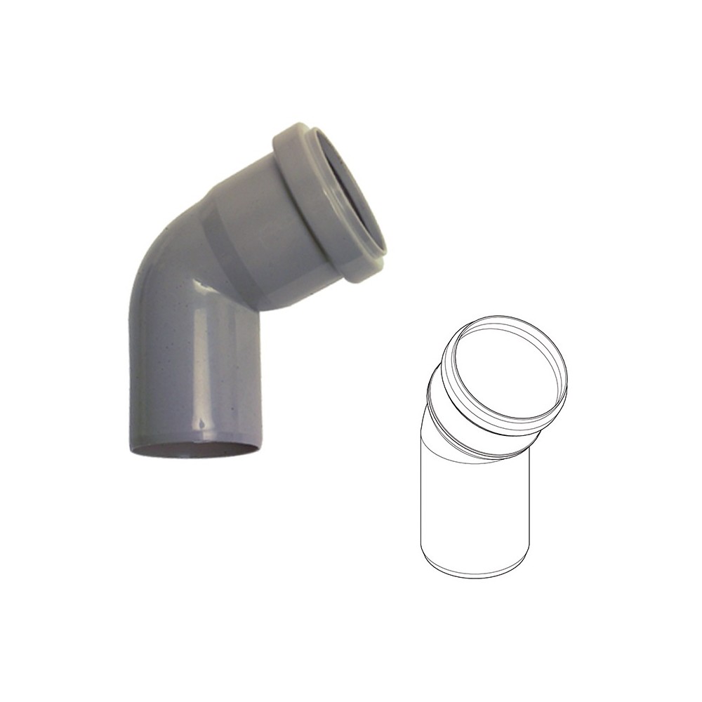 CURVA INNESTO IN POLIPROPILENE 30° Ø CURVA INNESTO IN POLIPROPILENE 30° Ø