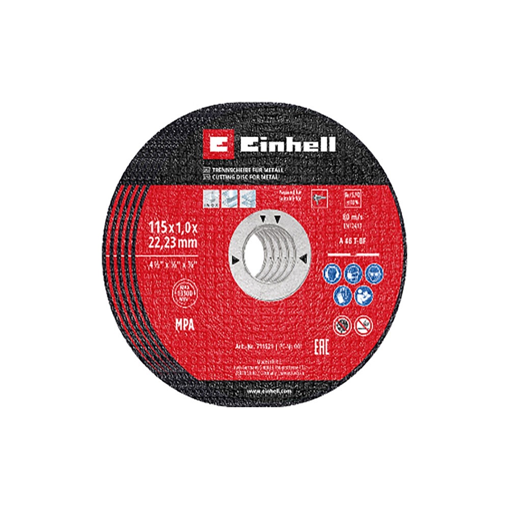 DISCO EXPERT SET 5 PZ DA TAGLIO PER METALLO E ACCIAIO INOX Ø MM 115 FORO Ø MM 22,23 SPESSORE MM 1 KWB