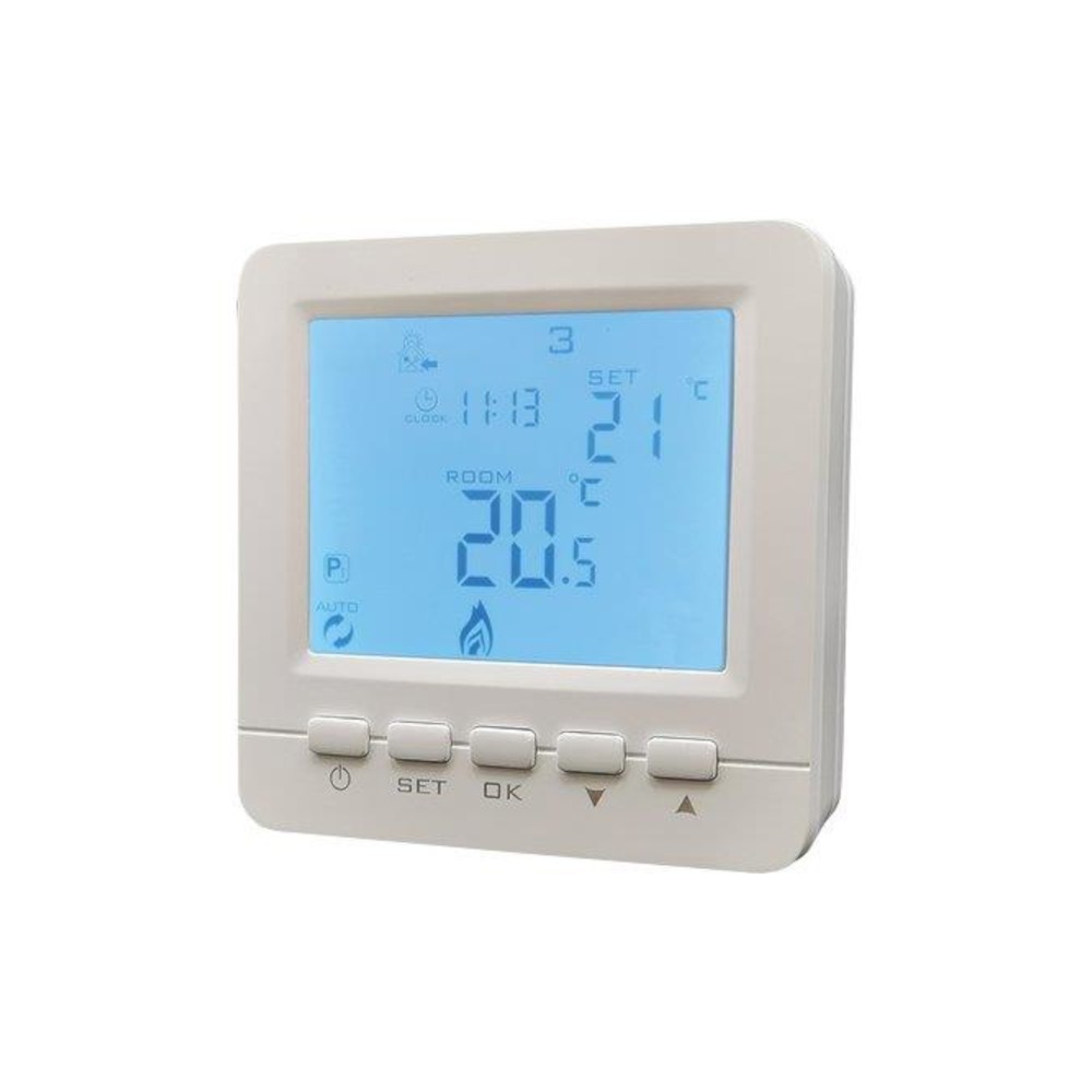 CRONOTERMOSTATO AMBIENTE QUBO DIGITALE 5/35° LCD BATTERIA MM 86X86X30 BRAVO CRONOTERMOSTATO AMBIENTE QUBO DIGITALE 5/35° LCD BATTERIA MM 86X86X30 BRAVO