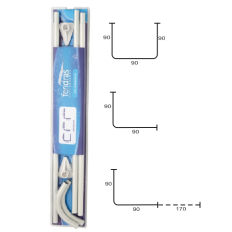 BASTONE TENDA DOCCIA MULTIFORMA CM 70 X 170