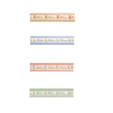 LISTELLO CERAMICA ERCOLANO DECORATO CM 4X20