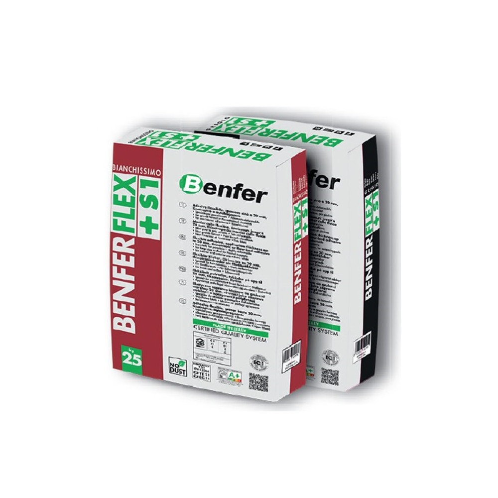 COLLANTE BENFERFLEX+ S1 GRIGIO KG.25 SACCO