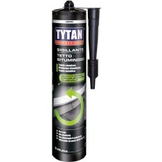 SIGILLANTE BITUMINOSO TETTO NERO ML 300 CARTUCCIA SILICONE TYTAN