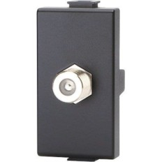 PRESA CONNETTORE COMMERCIALE TIPO MATIX TV SAT DIRETTO NERO