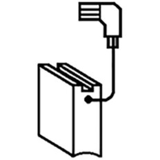 CARBONCINO RICAMBIO SPAZZOLA MM 5 X 8 ALTEZZA 19 MM CONFEZIONE 2 PEZZI COMPATIBILE BOSCH