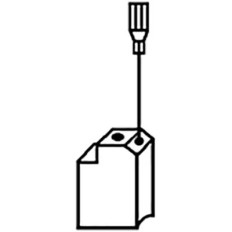 CARBONCINO RICAMBIO SPAZZOLA MM 6,4X10 ALTEZZA 13 MM CONFEZIONE 2 PEZZI COMPATIBILE BD DEWALT