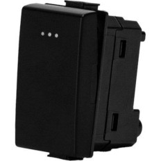 PULSANTE UNIPOLARE COMMERCIALE TIPO MATIX 16A 250V NERO