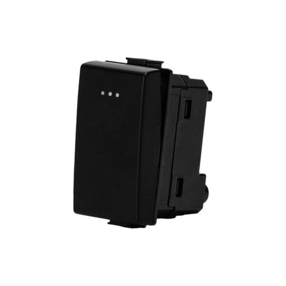 PULSANTE UNIPOLARE COMMERCIALE TIPO MATIX 16A 250V NERO