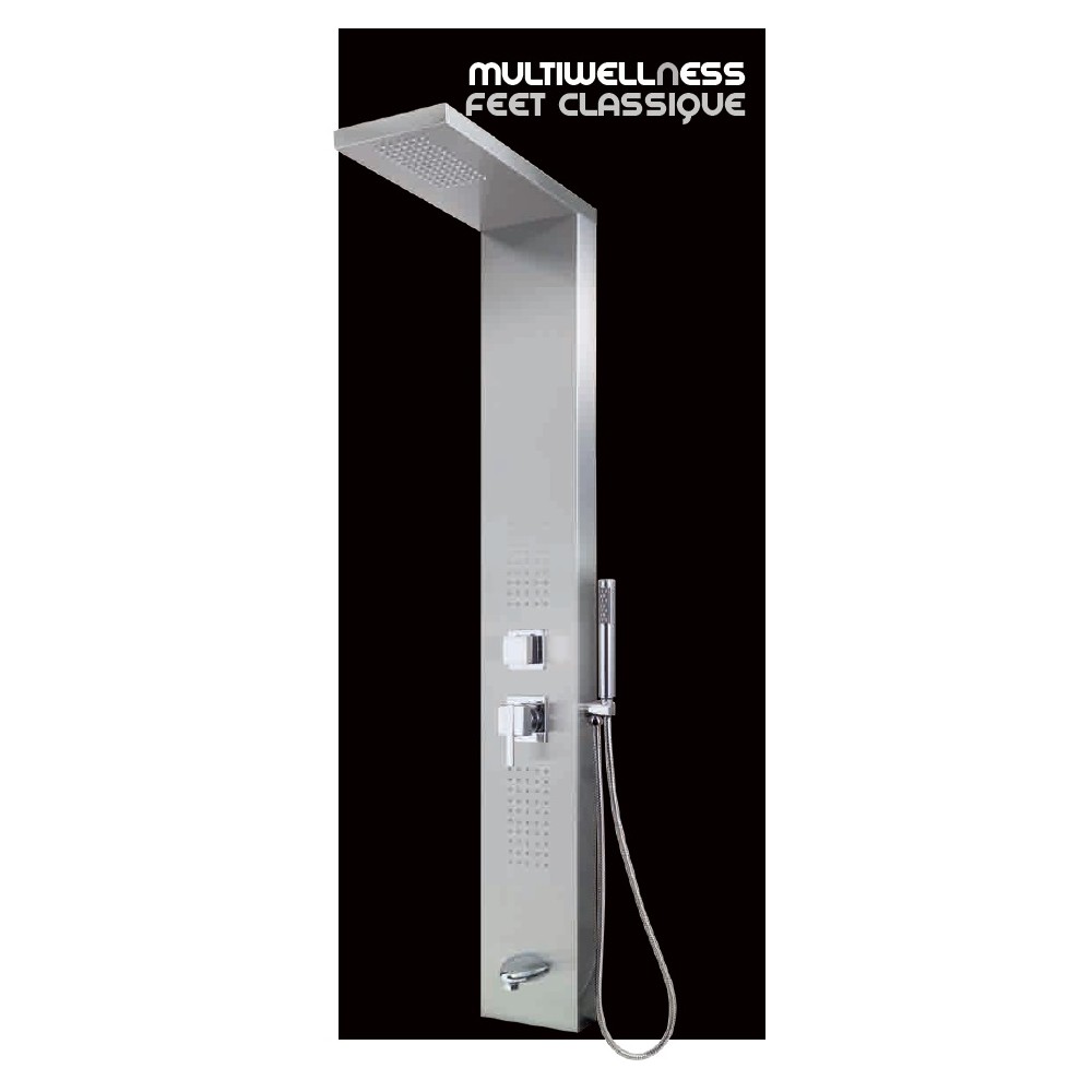COLONNA DOCCIA MULTIWELLNESS FEET CLASSIQUE CM 20X150 ACCIAIO INOX