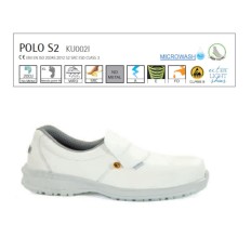 SCARPE ANTINFORTUNISTICHE POLO BASSE S2 MICROWASH BIANCHE GIASCO