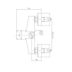 MISCELATORE C100 DOCCIA ESTERNO CROMO FRAMO