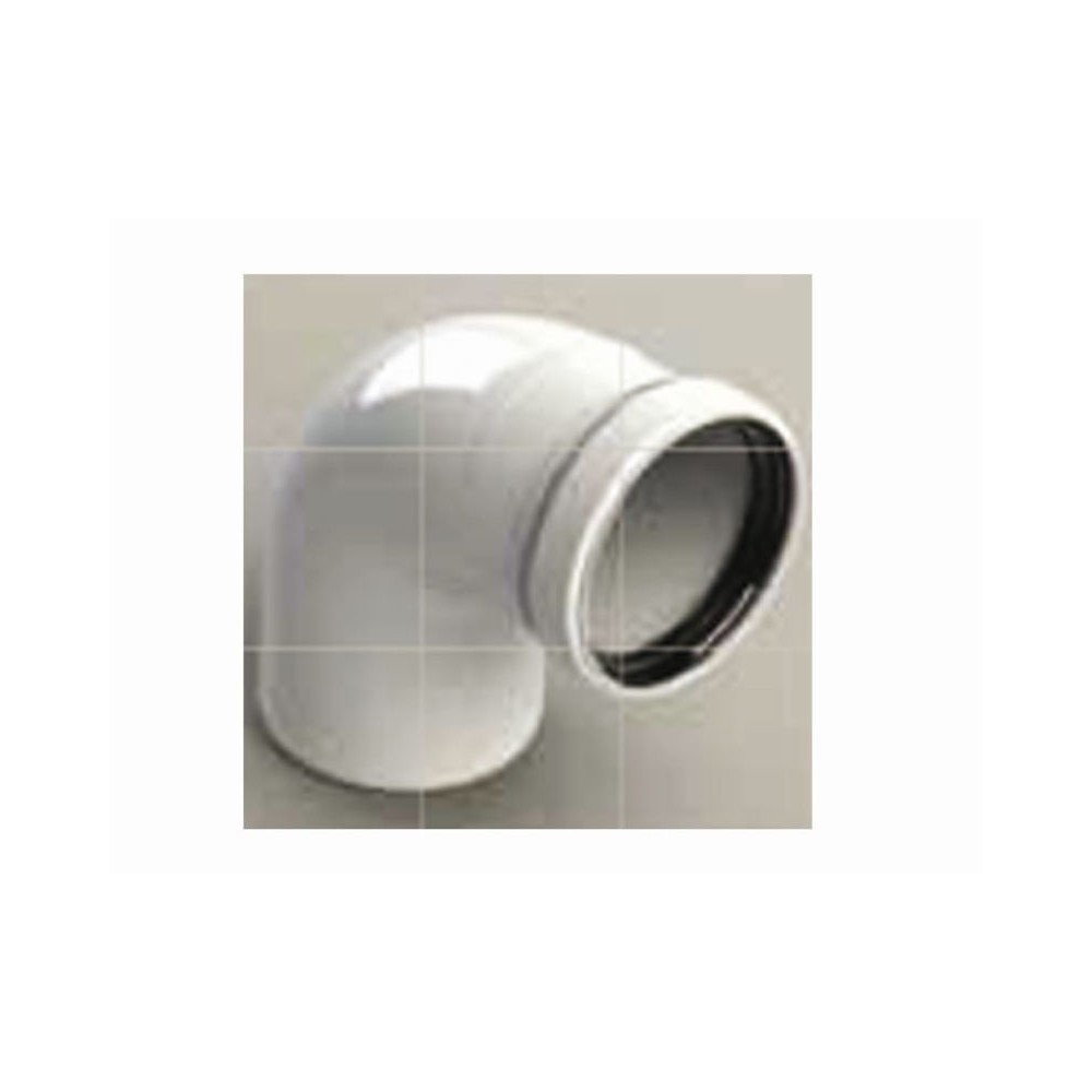 CURVA 90° SCARICO FUMI IN POLIPROPILENE MF