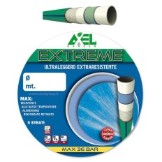 TUBO PLASTICA 15-5/8" Ø CONFEZIONE 15 MT + PISTOLA + RACCORDO PORTAGOMMA + RACCORDO TUBO PLASTICA PRESA ACQUA RUBINETTO